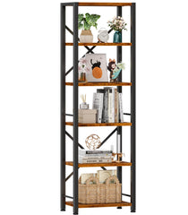 Furologee front view full bookshelf showing vertical storage benefit