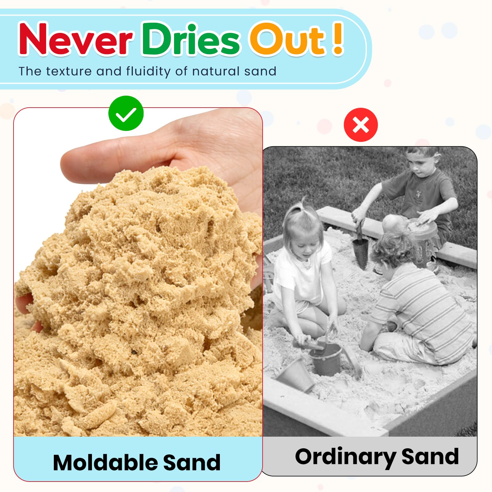 FURWEY close-up of sand texture highlighting moldable smoothness