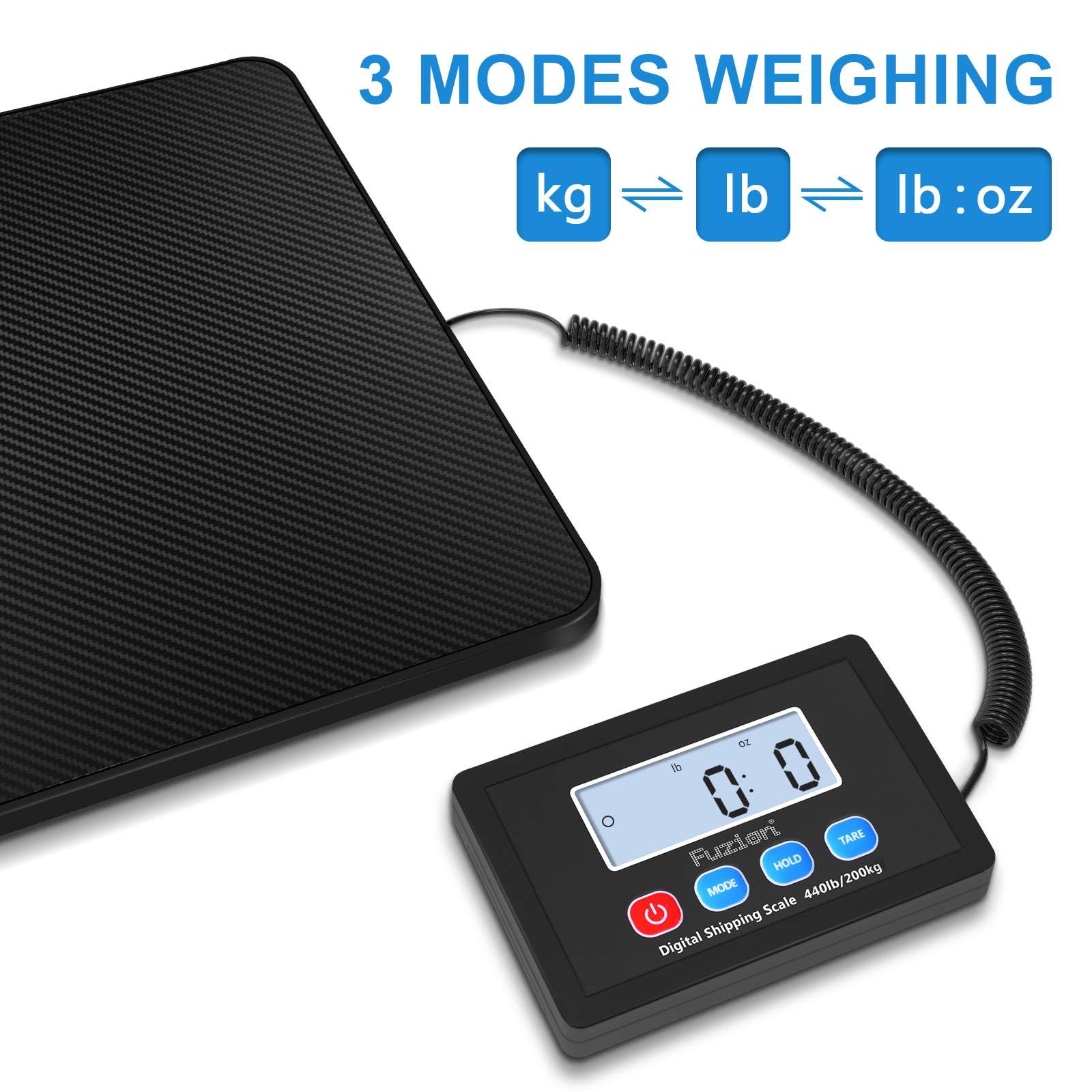 Fuzion weighing a large shipping box, accurate weight for postage decisions