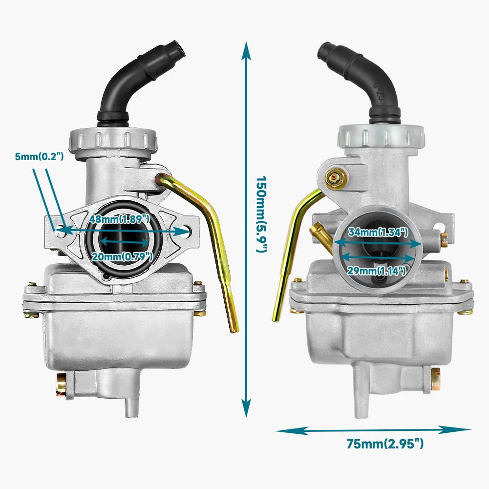 FVRITO close-up of carburetor throttle valve showing durable machining benefit