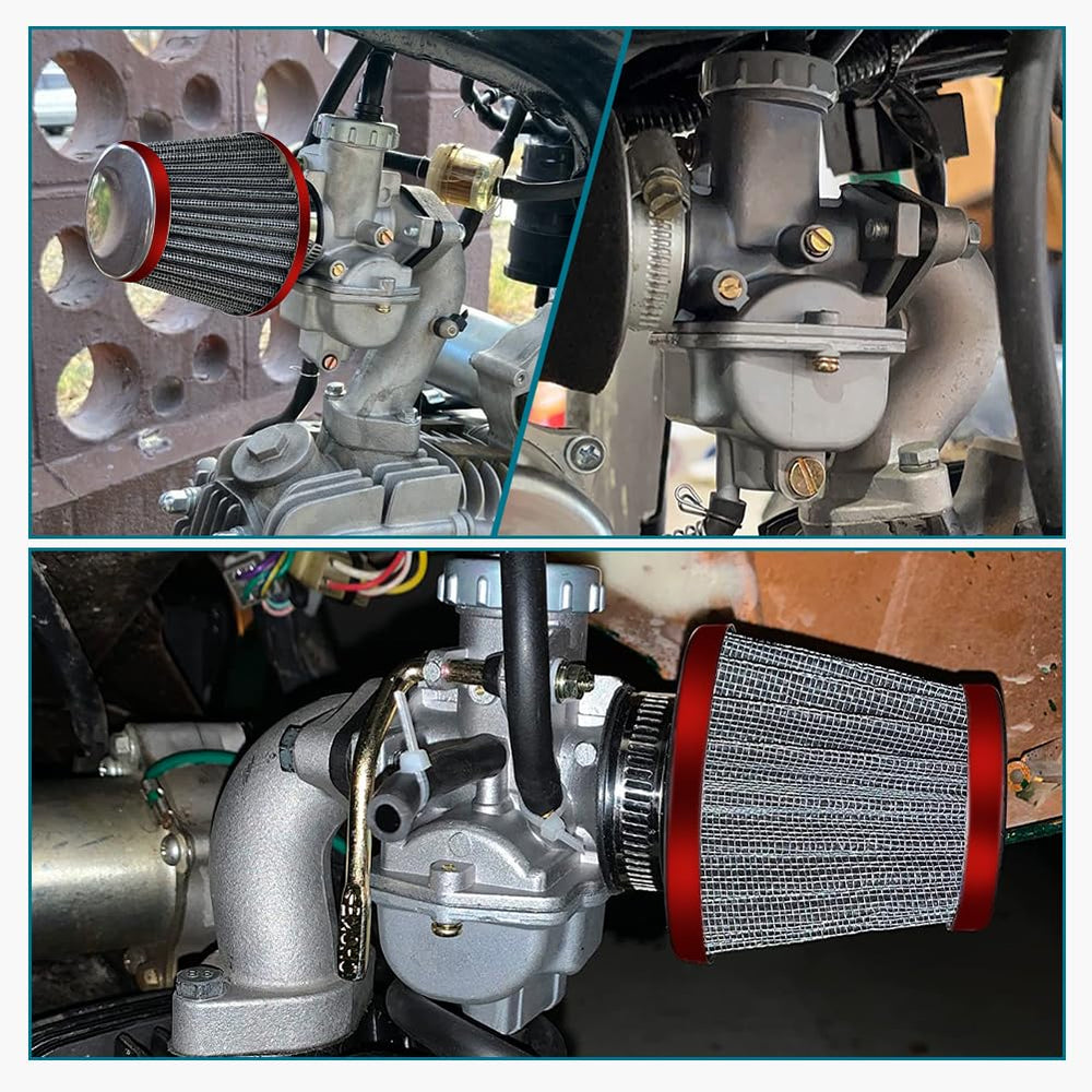 FVRITO A7TC spark plug with red fuel line and filters for ready rebuilds