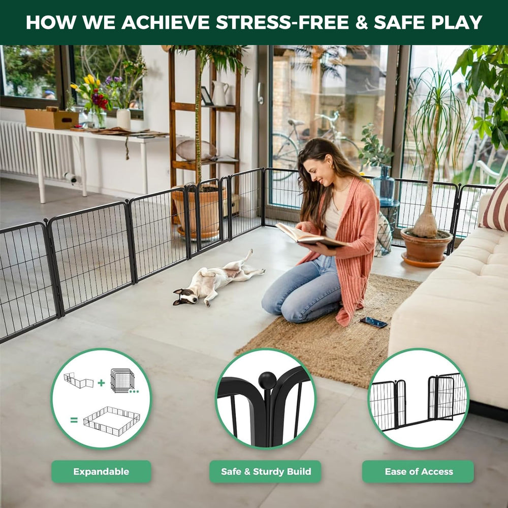 FXW Homeplus with puppy inside showing secure containment and comfort
