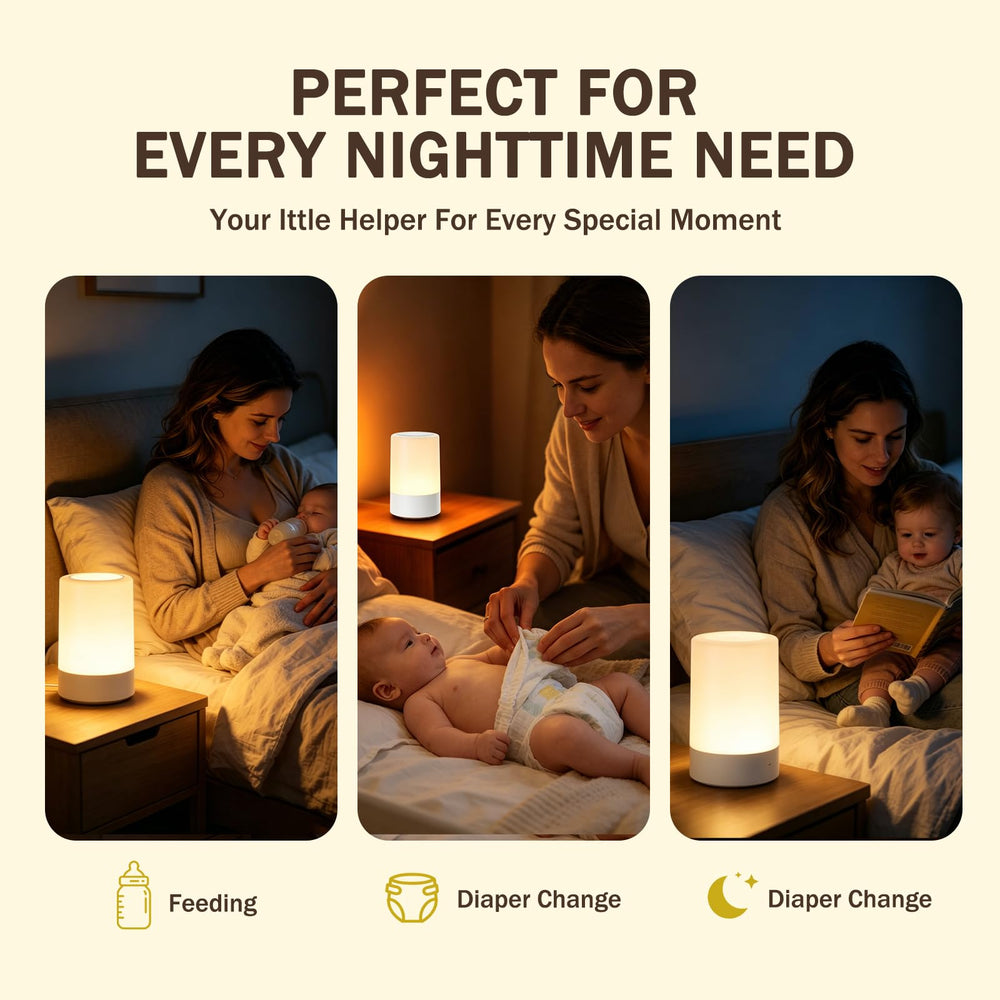 G Keni in nursery lifestyle scene offering calm light during bedtime routine