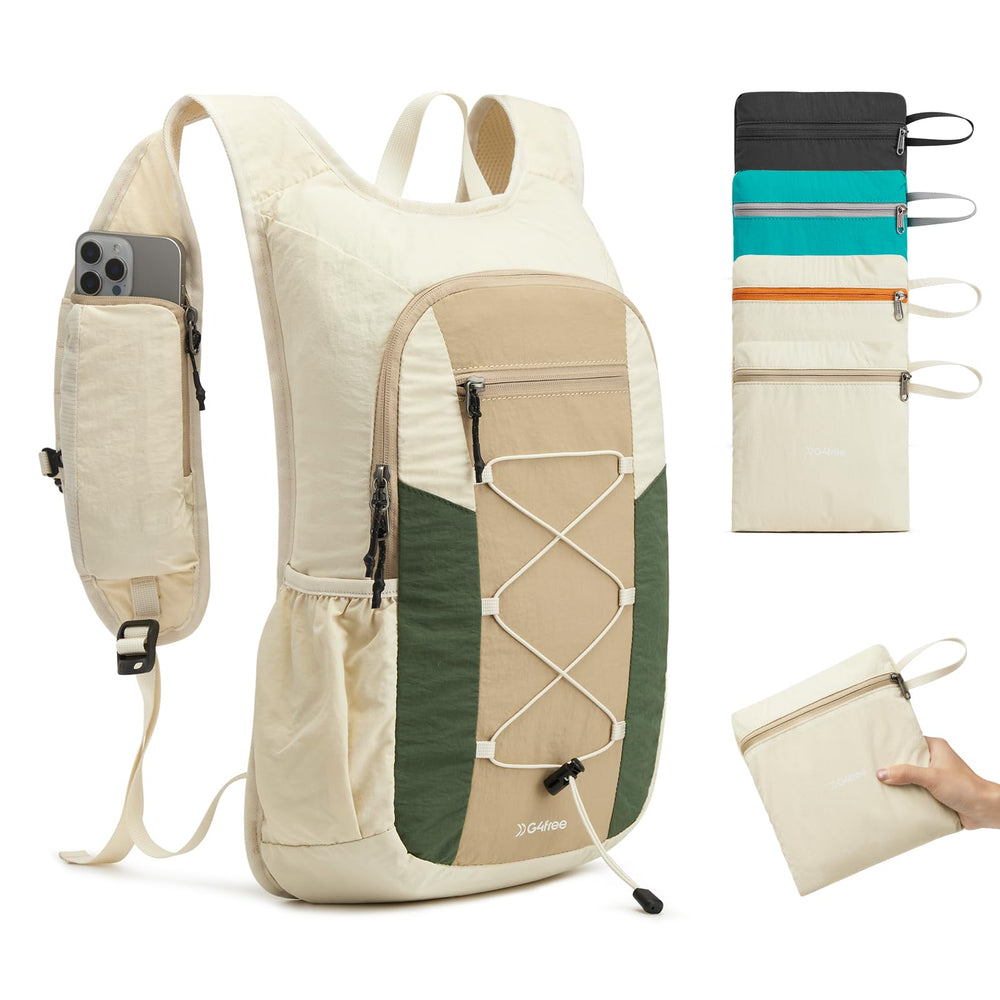 G4Free front view showing zip pockets and organized storage benefit