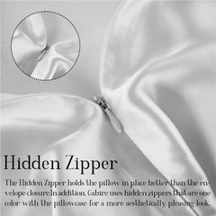 Gabire pillowcase on a made bed, demonstrates cool, comfortable sleep surface