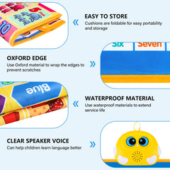 GaHoo back side display with shapes and colors for quiet visual cognitive practice