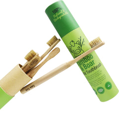 Gaia Guy bamboo handle close-up highlighting smooth grain and comfortable grip benefit