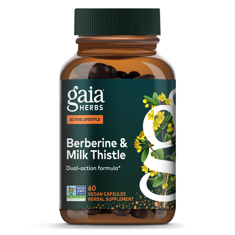 Gaia Herbs front packaging showing product name and benefits