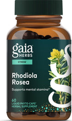 Gaia Herbs front packaging showing bottle and brand benefit