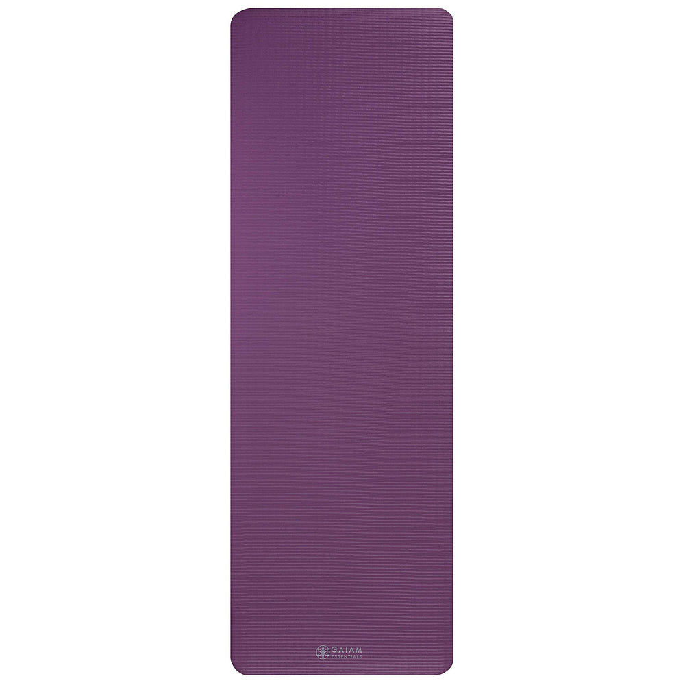 Gaiam cleaning wipe demonstration showing easy-care maintenance and low-odor foam