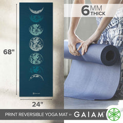 Gaiam Lunar Wave used in a yoga pose providing stable traction