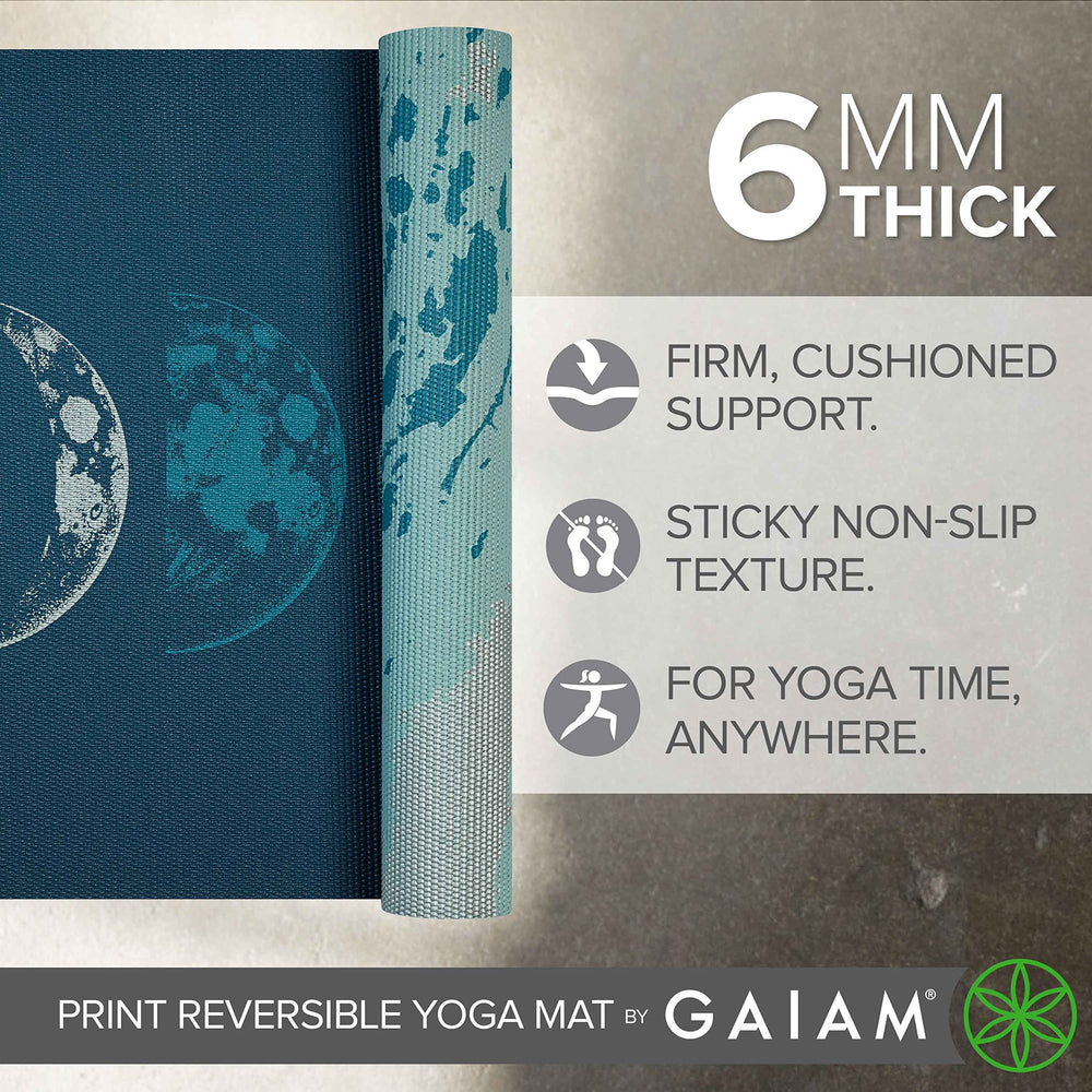 Gaiam Lunar Wave reversed sides demonstrating two design options