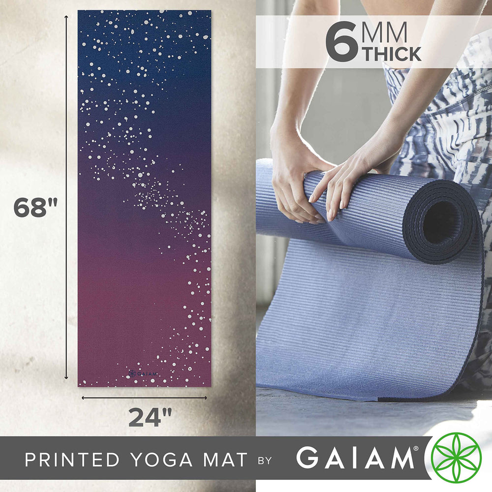 Gaiam edge detail showing 6mm thickness for joint cushioning