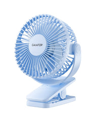 Gaiatop front view of clip-on fan showing compact design and strong airflow