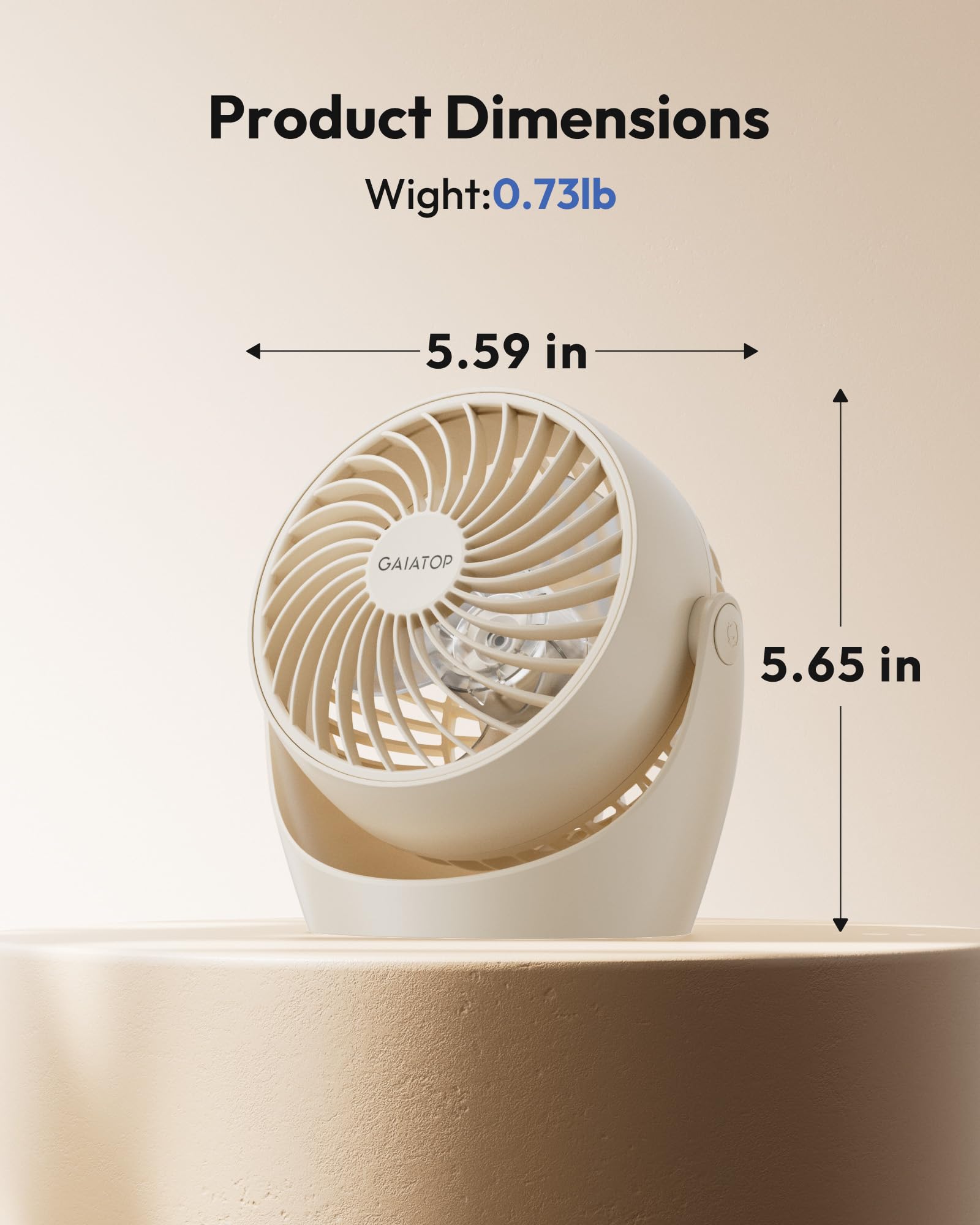 Gaiatop on a bedside table showing calm cooling for restful sleep