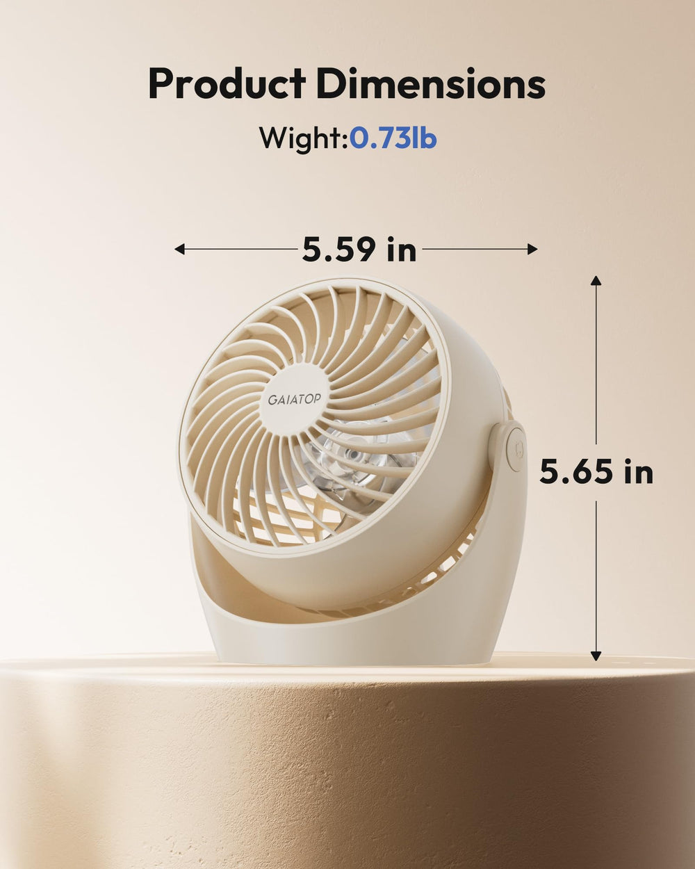 Gaiatop on a bedside table showing calm cooling for restful sleep