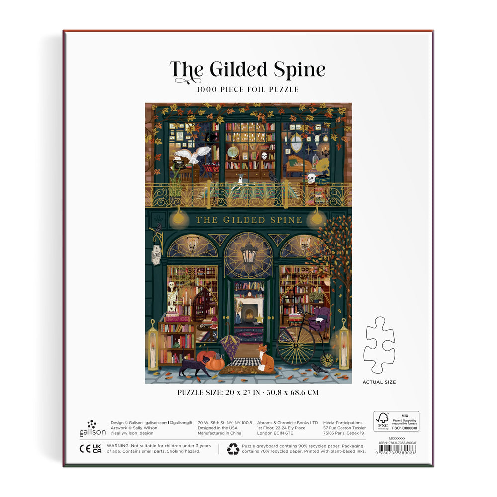 Galison sturdy ribbon-cut puzzle pieces close-up showing thick texture and ease of handling