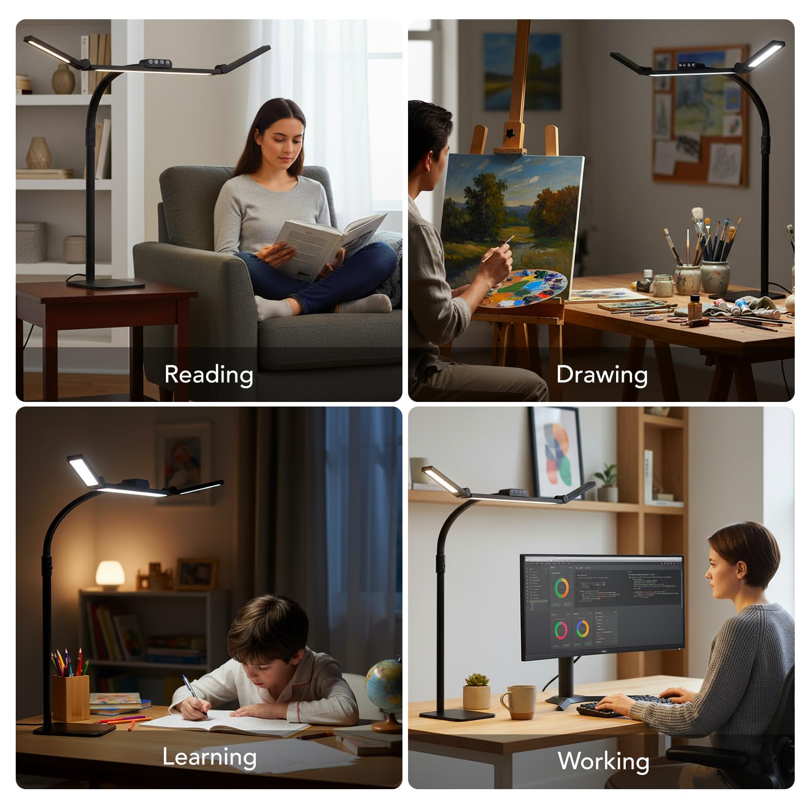 Galnolt next to notebook showing scale and task-lighting convenience