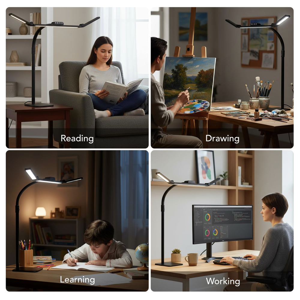 Galnolt next to notebook showing scale and task-lighting convenience