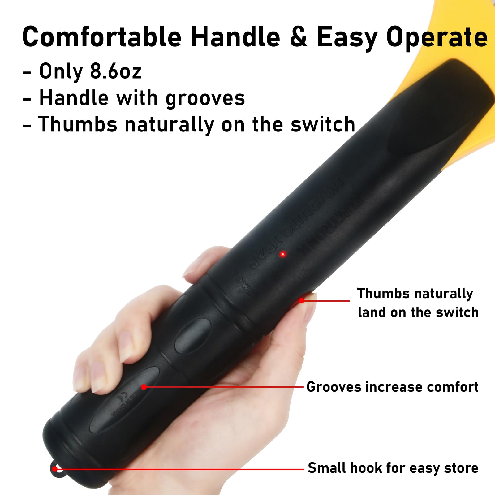 GameXcel racket used on a patio showing cordless outdoor pest management