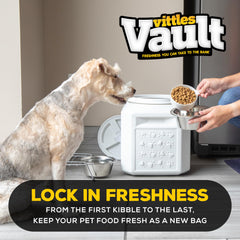 Gamma2 Vittles Vault close-up of double gasket displaying airtight seal benefit