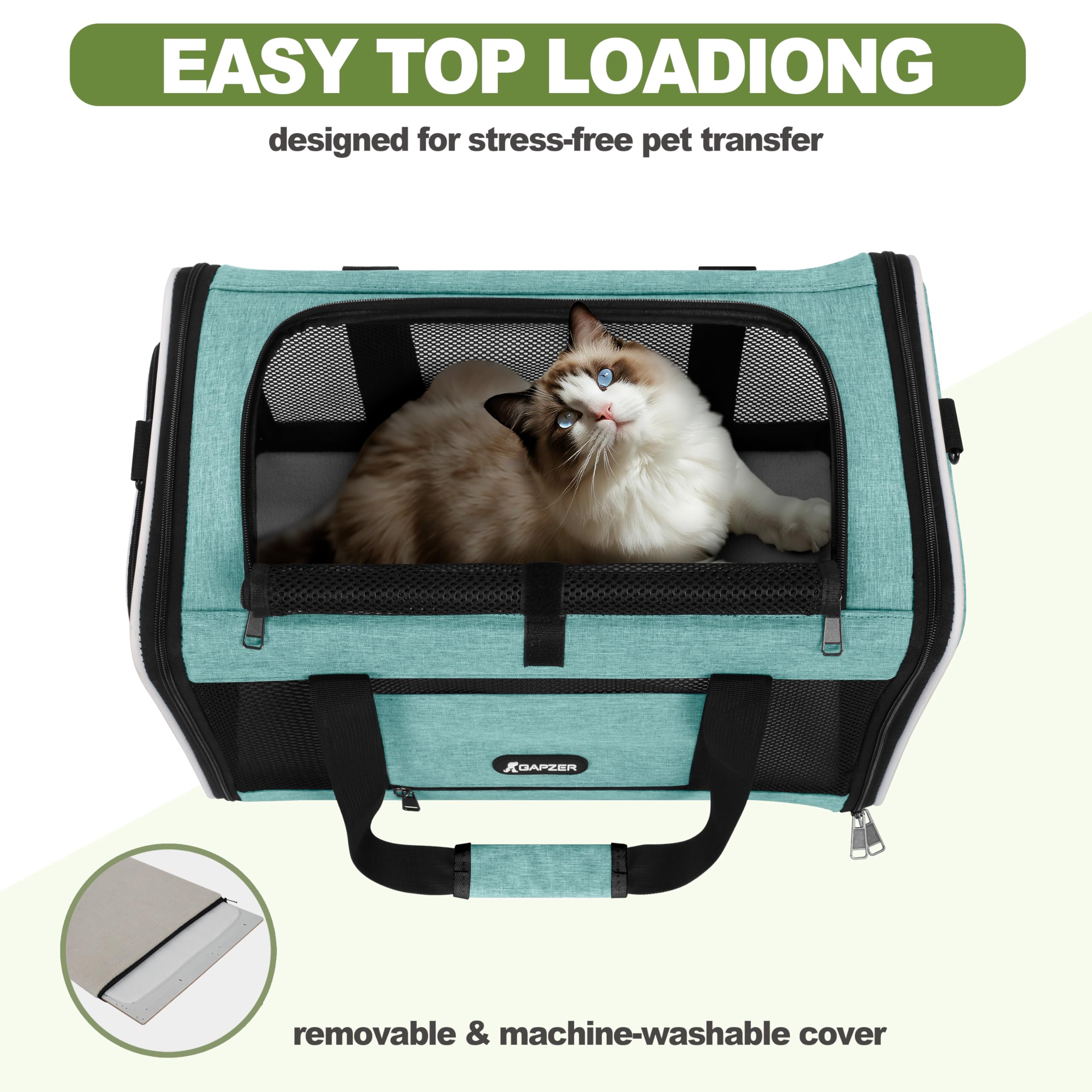 GAPZER reversible cushion close-up with fleece, provides seasonal comfort