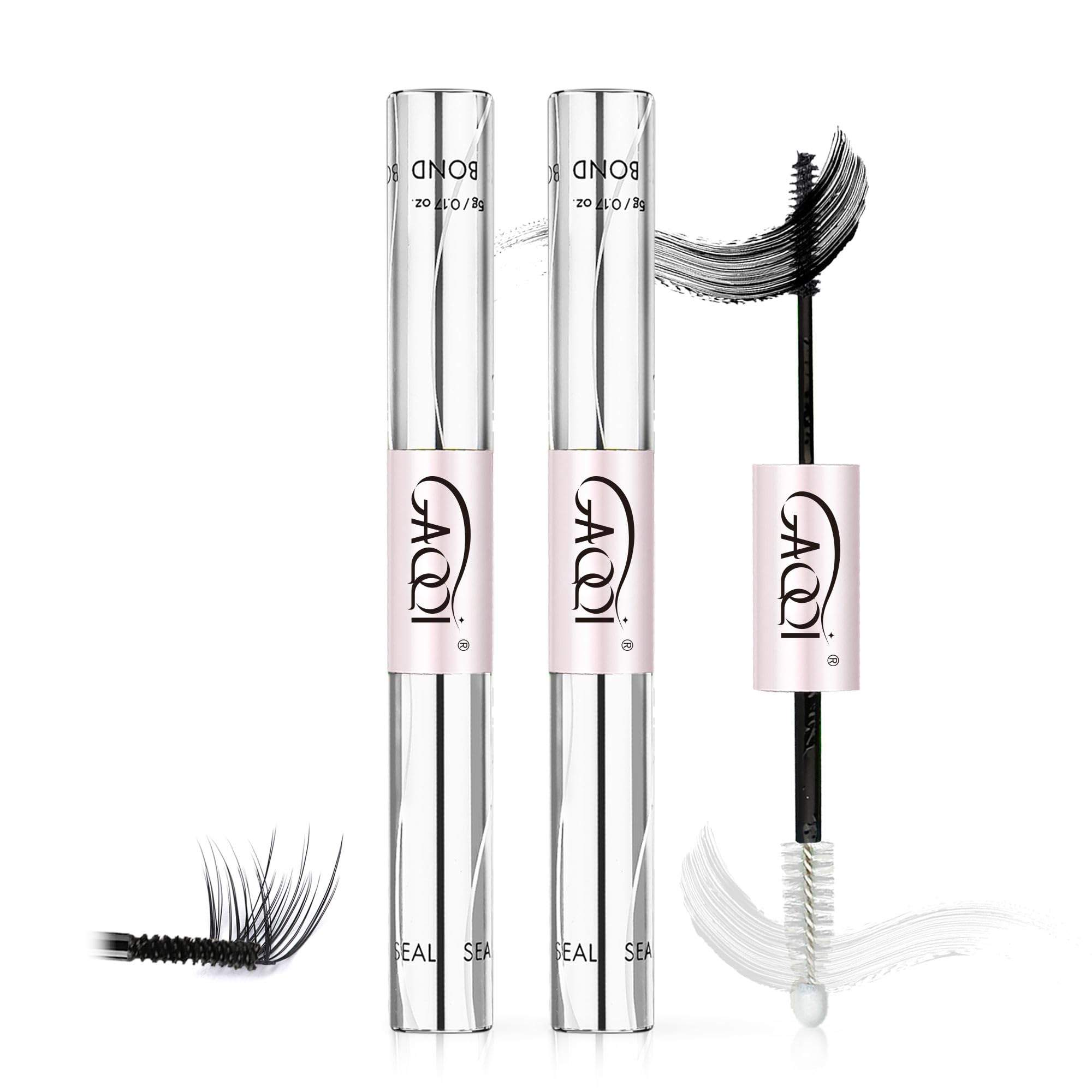 GAQQI front packaging showing black lash glue and waterproof benefit