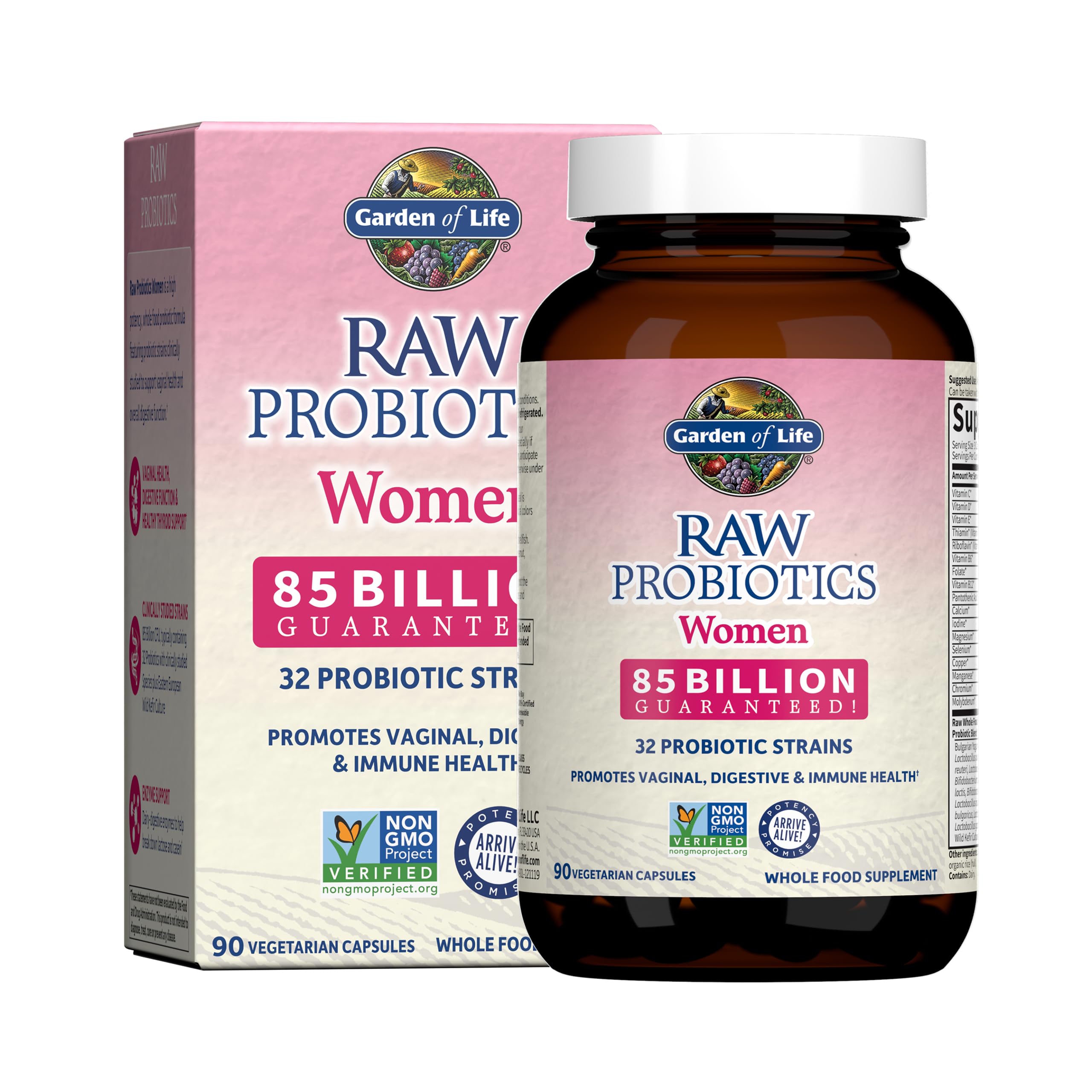 Garden of Life front packaging showing product and benefits