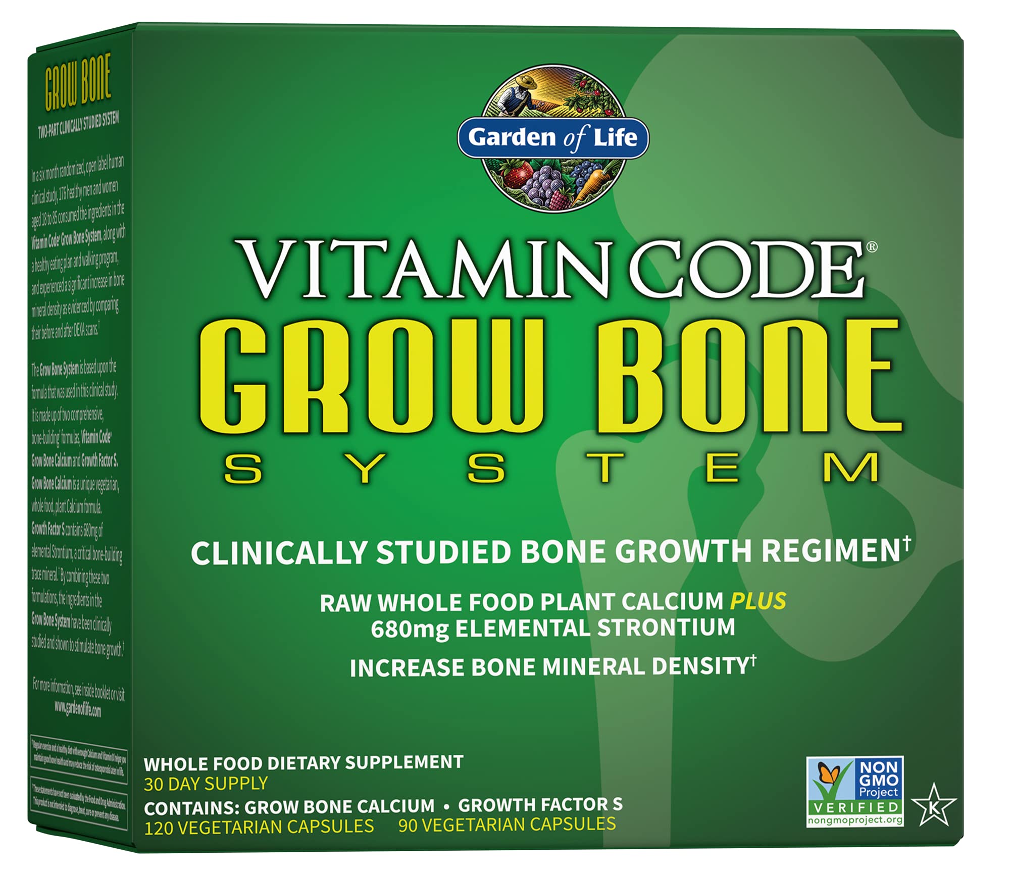 Garden of Life front packaging showing product benefits and plant-based formula