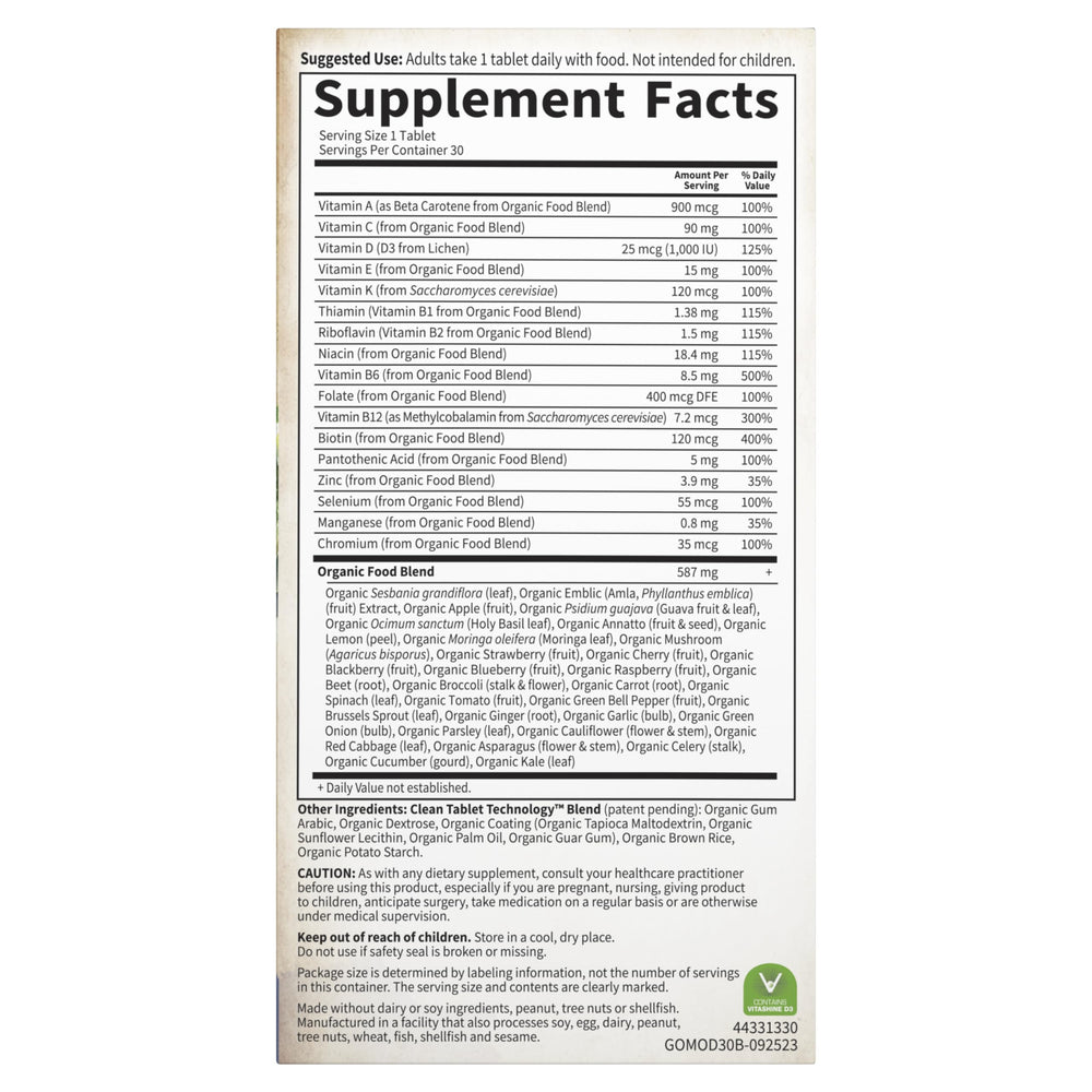 Garden of Life multivitamin on breakfast counter illustrating everyday routine