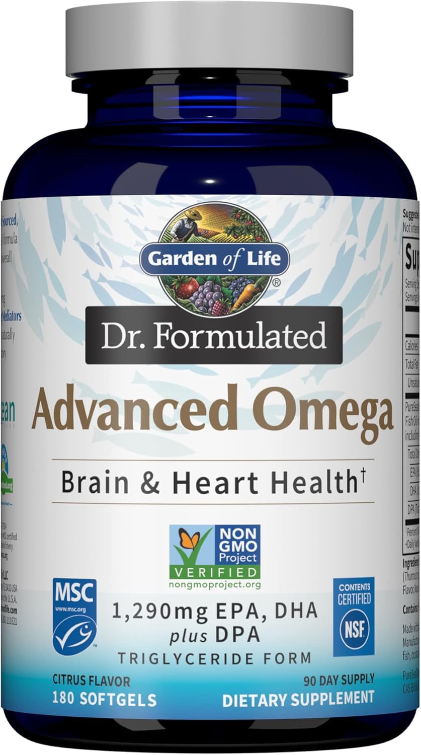 Garden of Life cut softgel revealing clear oil to show purity and potency