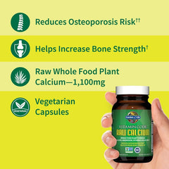 Garden of Life close-up of raw vegetarian capsules highlighting texture
