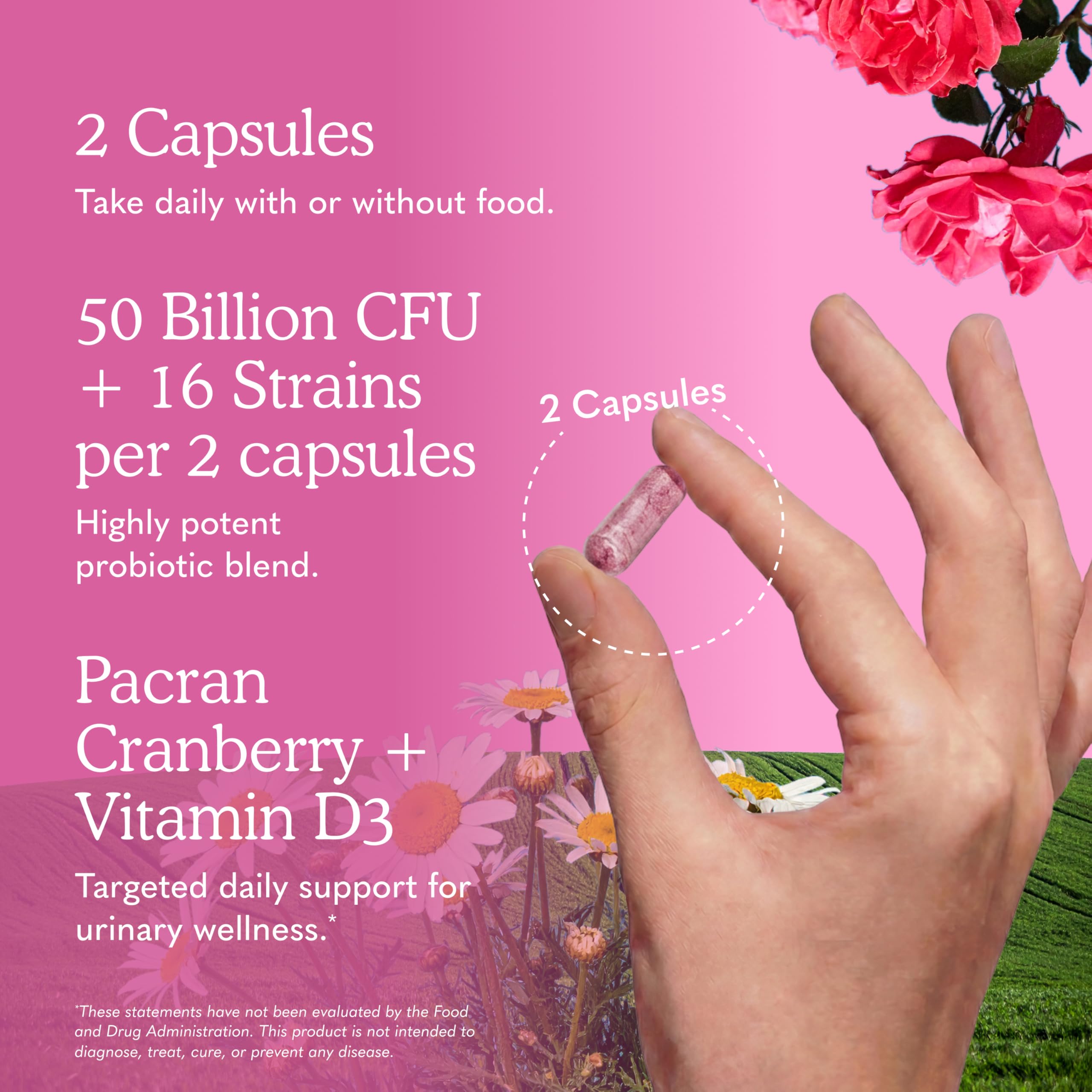 Garden of Life bottle beside measuring scale showing 60 capsule count
