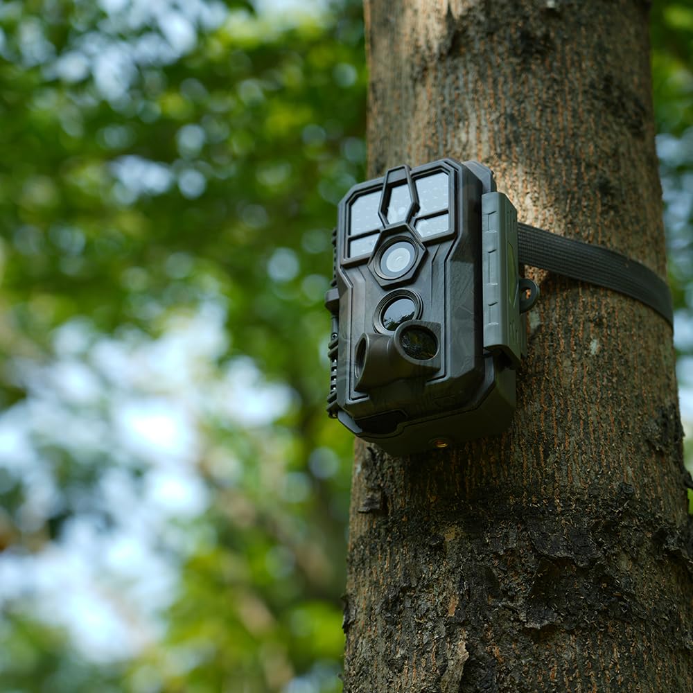 GardePro E5S open rear with SD card slot visible for easy media retrieval