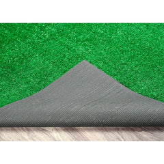 Garland Rug marine backing detail highlighting weather resistance and drainage benefits
