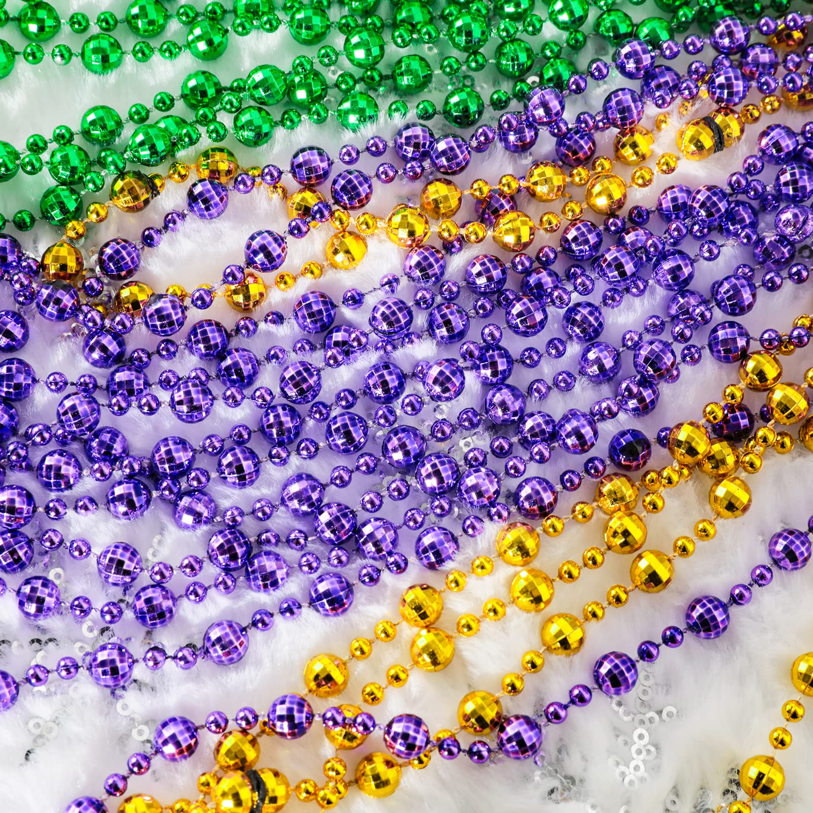 Garma close detail of bead strand highlighting smooth edges safety