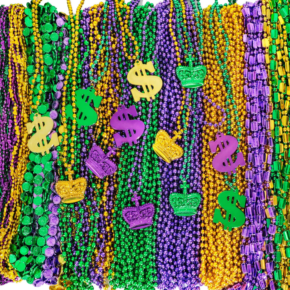 Garma front packaging showing 120 bead necklaces ready for parties