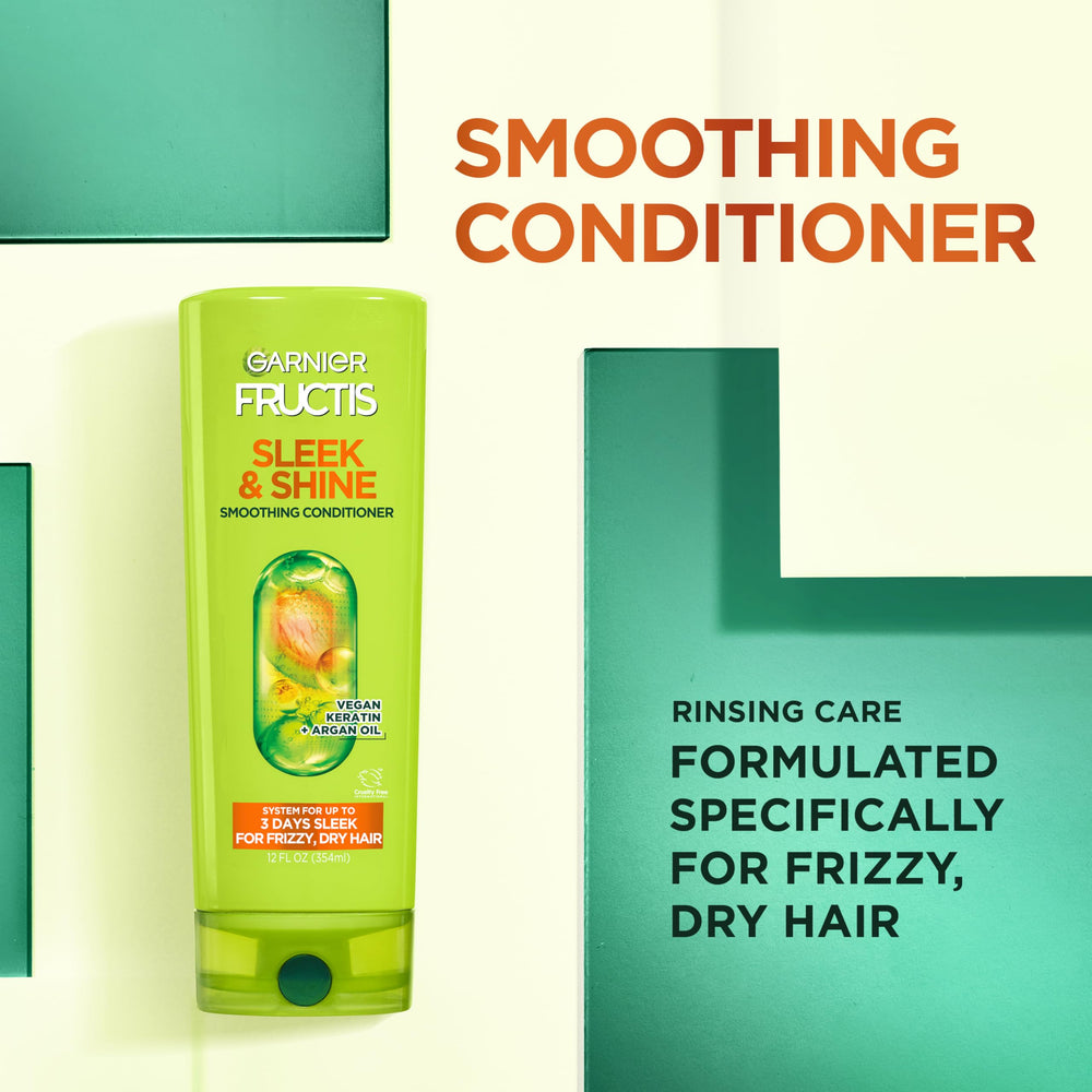 Garnier Fructis argan oil visual highlighting nourishing oil and shine benefit