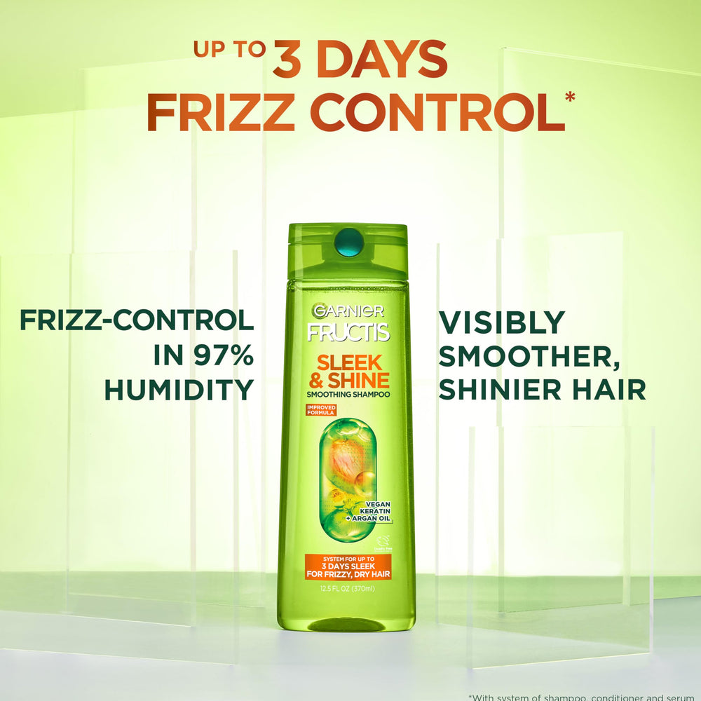 Garnier Fructis shampoo texture close-up showing gentle cleansing and moisture