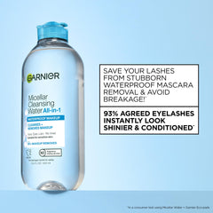 Garnier micellar saturated cotton pad demonstrating effective lift