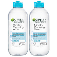 Garnier micellar front packaging showing bottle and branding benefits