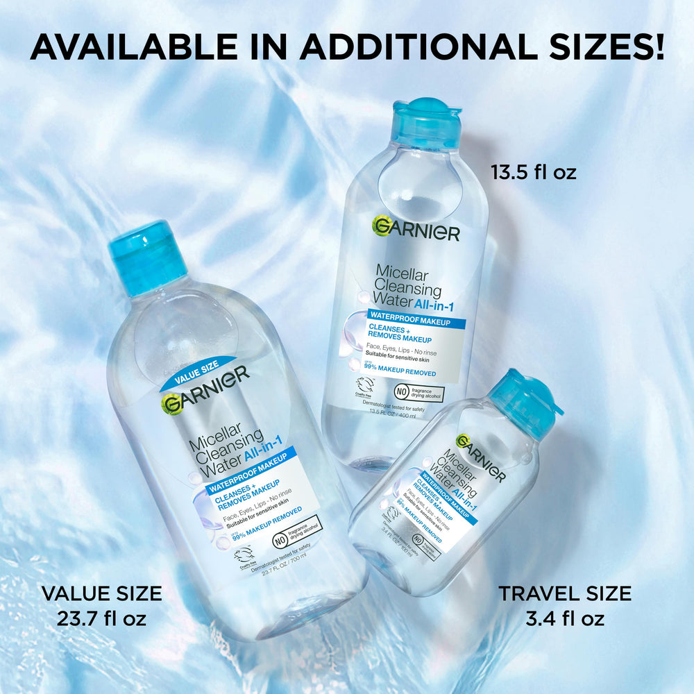Garnier micellar lifestyle nighttime routine promotes quick cleanse