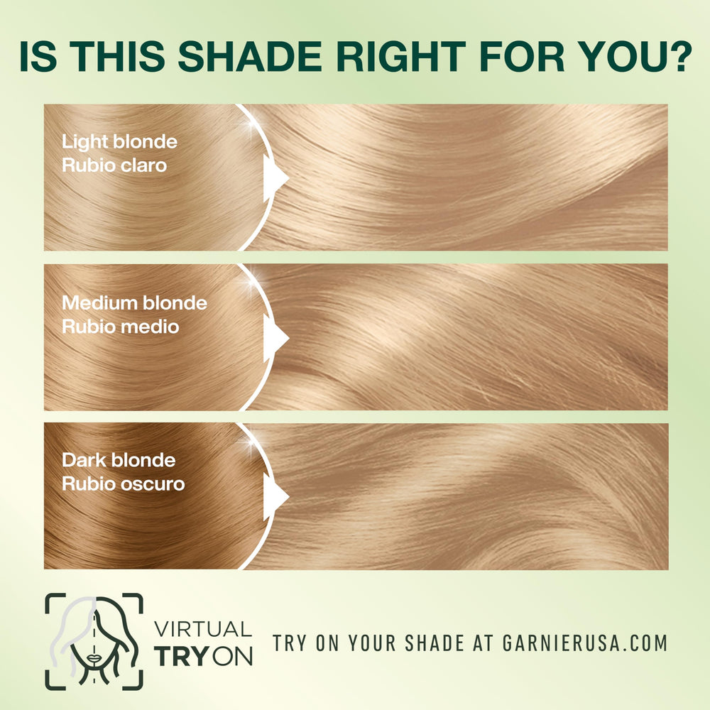 Garnier application in hands illustrating easy mixing and mess control benefit