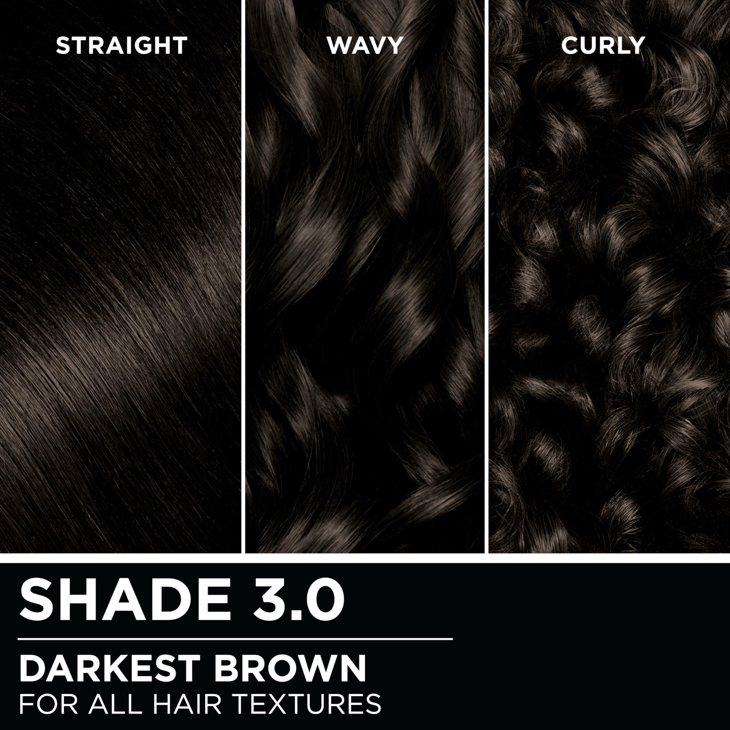 Garnier Olia applying color to roots demonstrating easy coverage