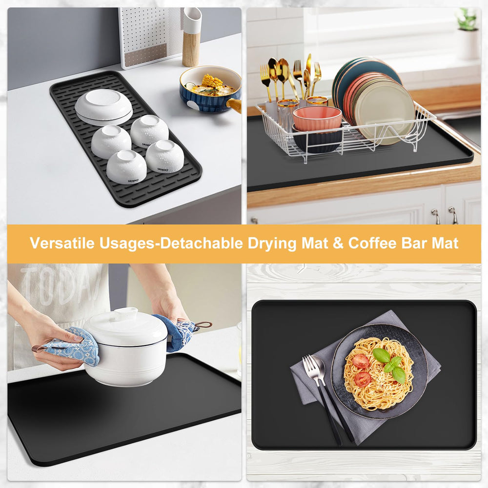 Garolue drying pad holding cups and spoons for fast air-drying