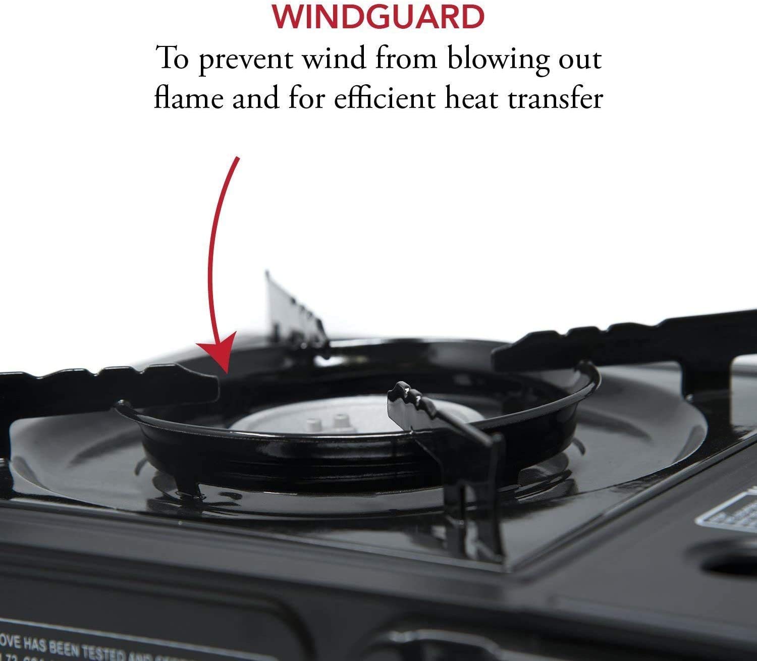 Gas One stove packed in included carrying case for protected transport