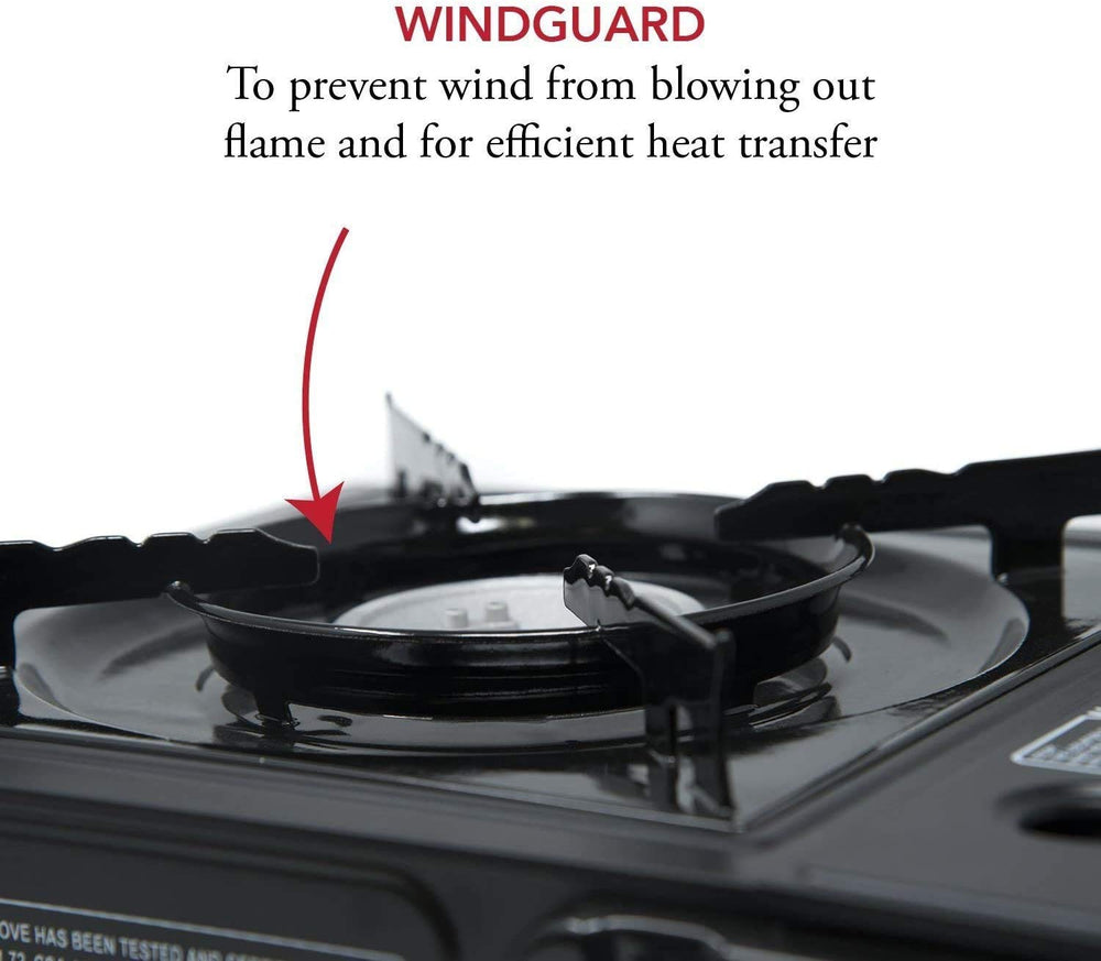 Gas One stove packed in included carrying case for protected transport