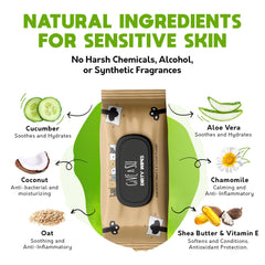 G.A.S wipe gently clearing cat face for comfortable grooming