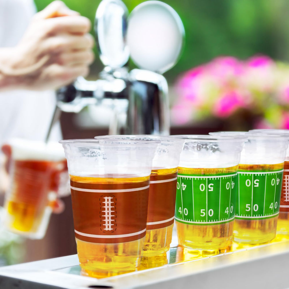 Gatherfun single cup filled with drink showing 16oz capacity and spill resistance