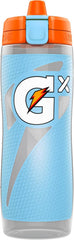 Gatorade bottle front view showing light blue color and 30oz capacity benefit quick identification